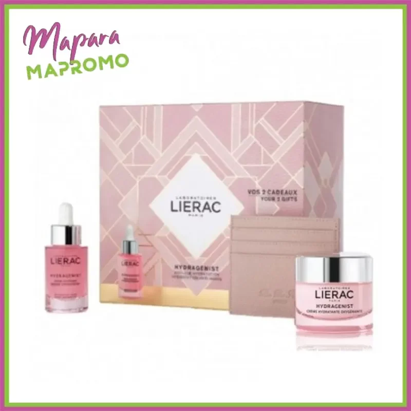 coffret lierac hydragenist gel creme hydratante serum oxygenant