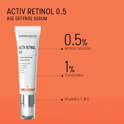 Dermaceutic activ retinol 0. 5 sérum anti-âge 30ml