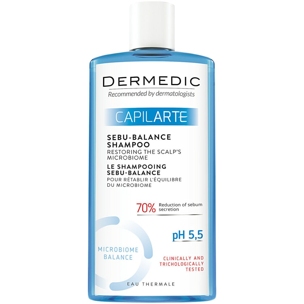 Dermedic capilarte shampooing sebu-balance pour cheveux gras 300ml