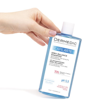 Dermedic capilarte shampooing sebu-balance pour cheveux gras 300ml