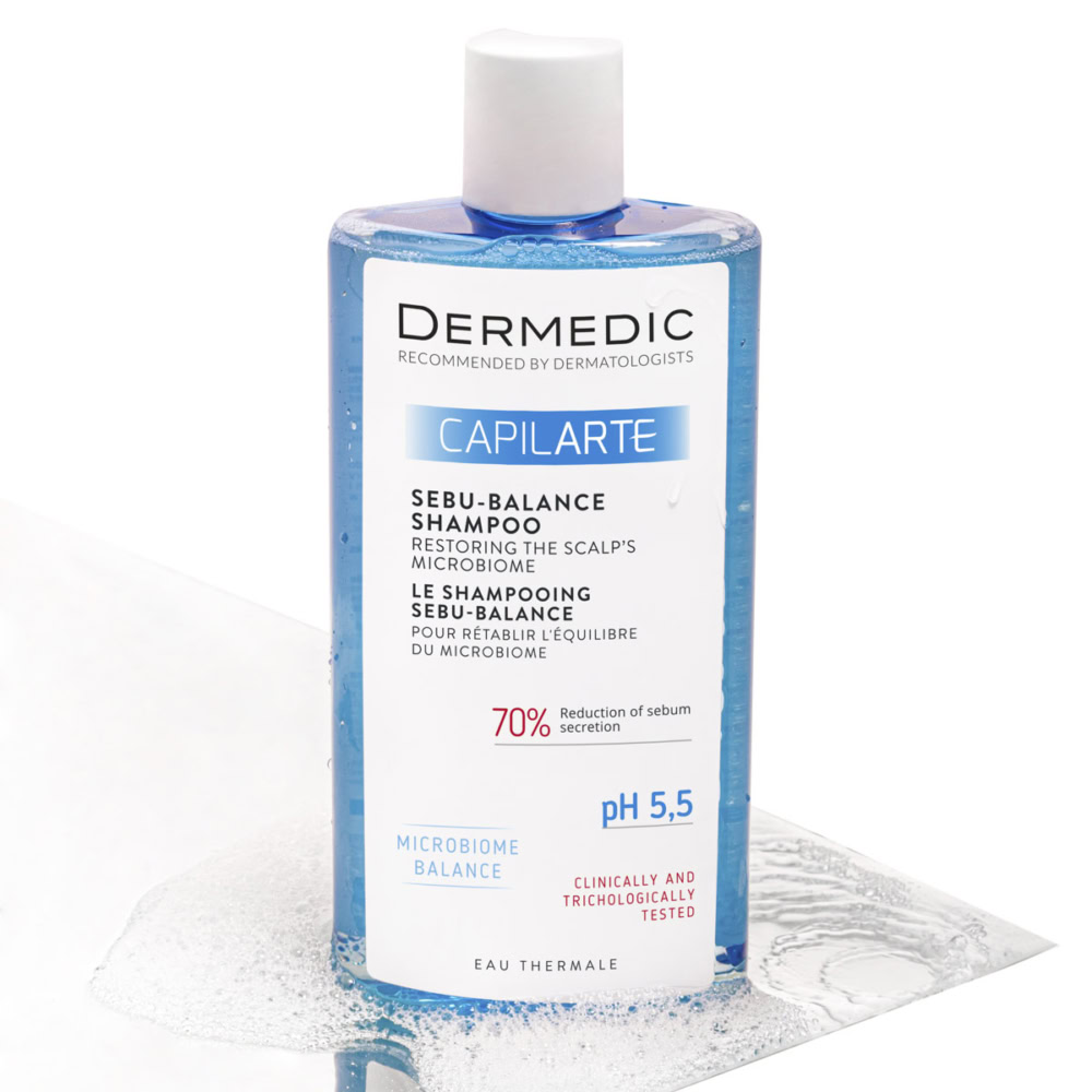 Dermedic capilarte shampooing sebu-balance pour cheveux gras 300ml