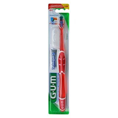 gum brosse dents technique souple compacte 491