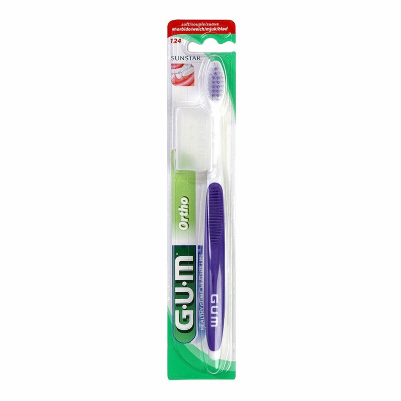 gum ortho brosse a dents orthodontique souple 124