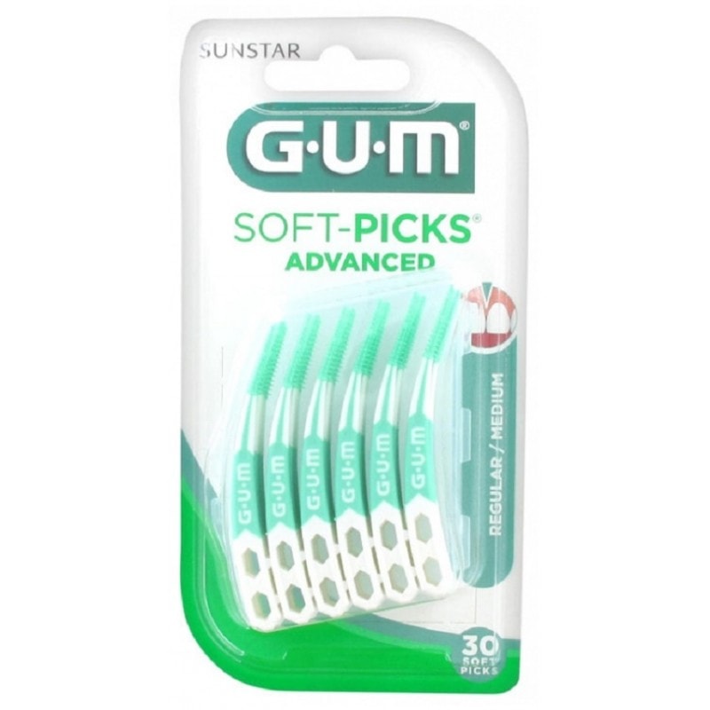 Gum soft picks advanced regular 30 unites
