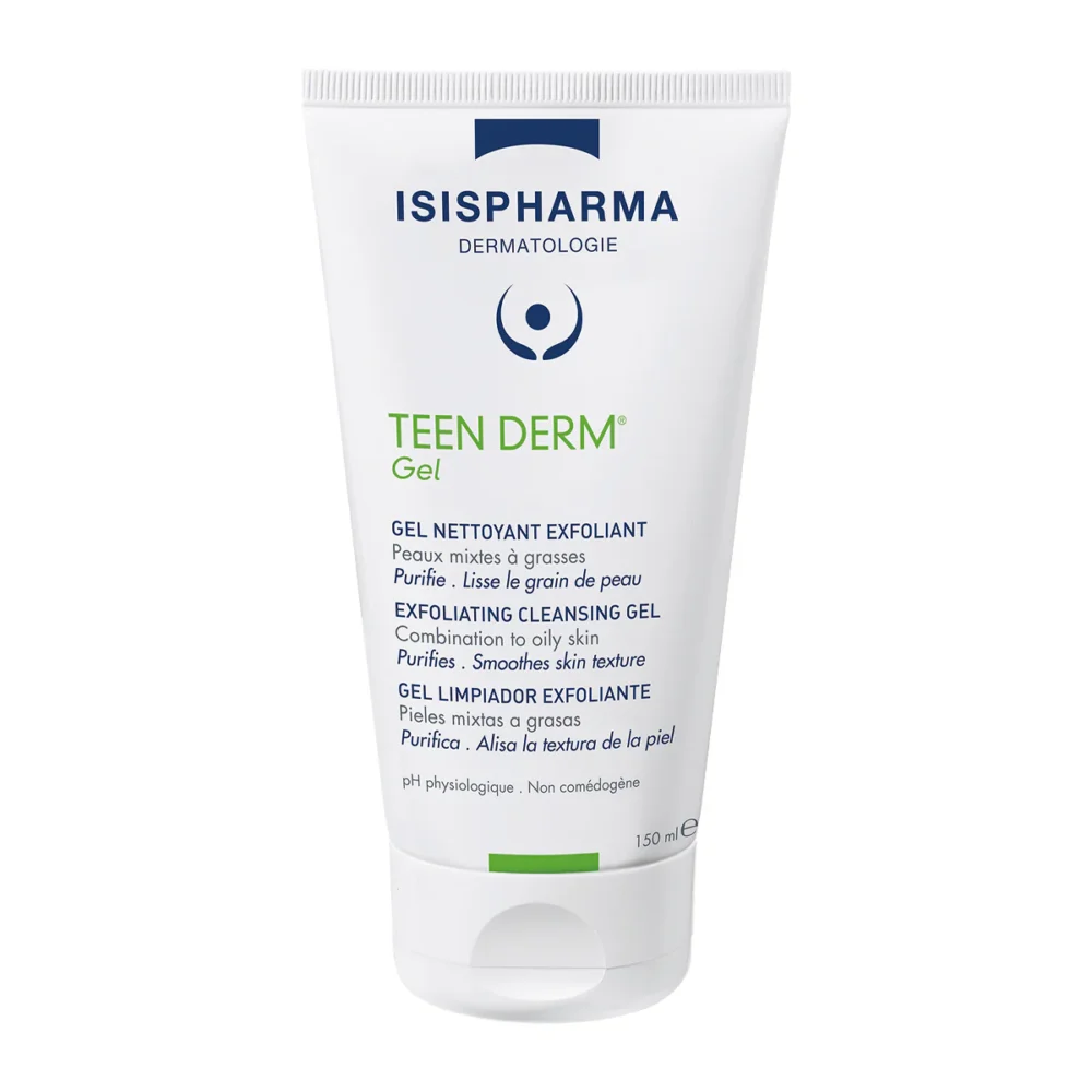Isispharma teen derm gel nettoyant exfoliant 150ml