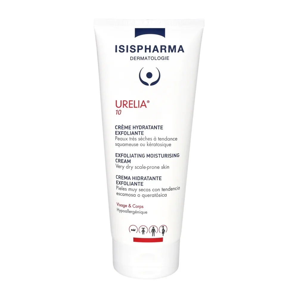 Isispharma urelia 10 crème hydratante exfoliante 150ml