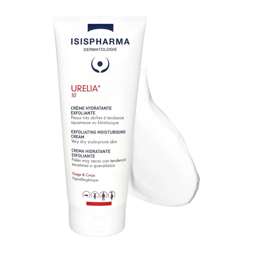 Isispharma urelia 10 crème hydratante exfoliante 150ml