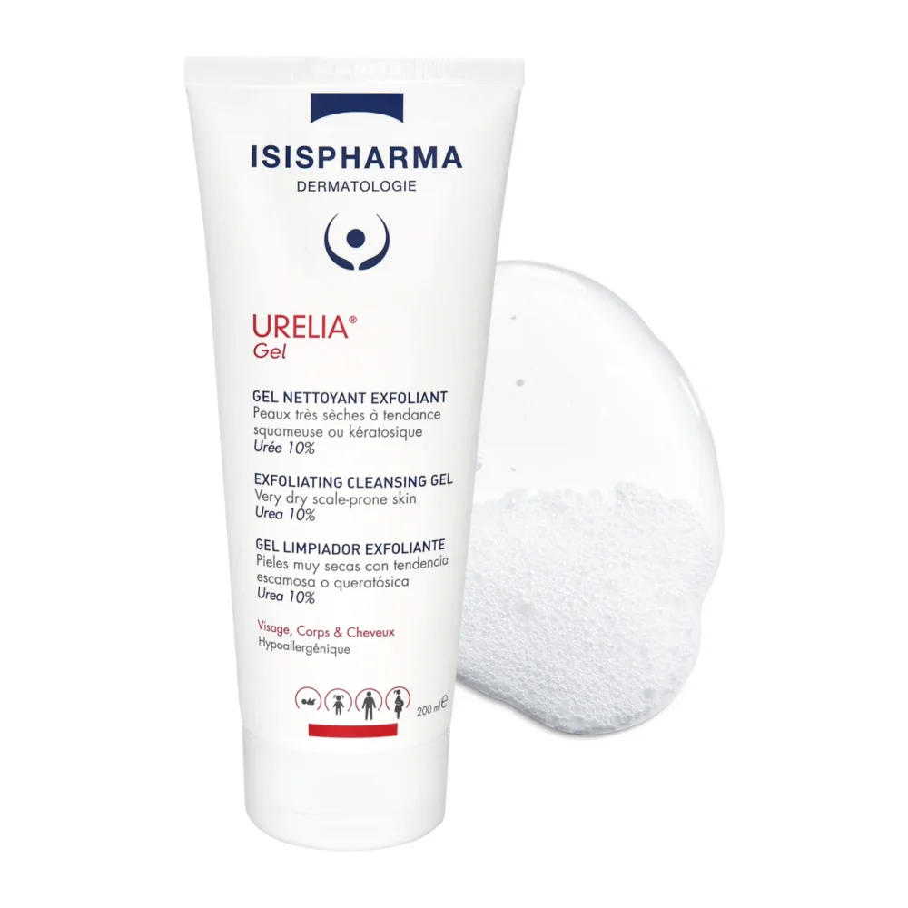 Isispharma urelia gel nettoyant exfoliant 200ml