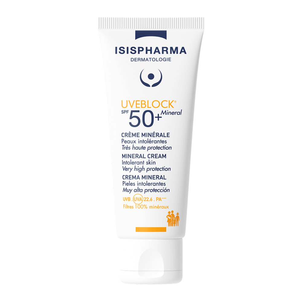Isispharma uveblock crème minérale spf50+ 40ml