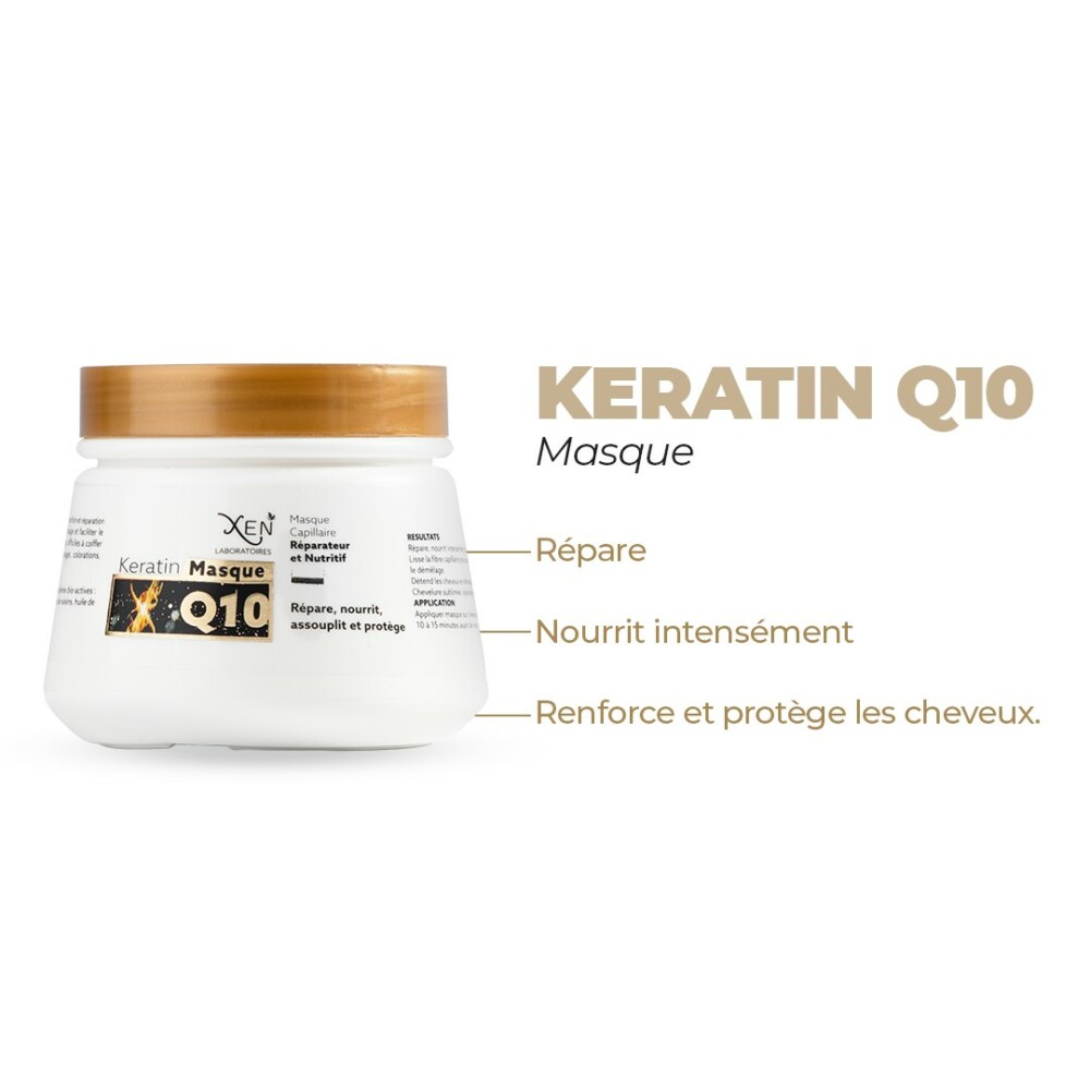 Xen kératine q10 masque, 250ml - maparatunisie