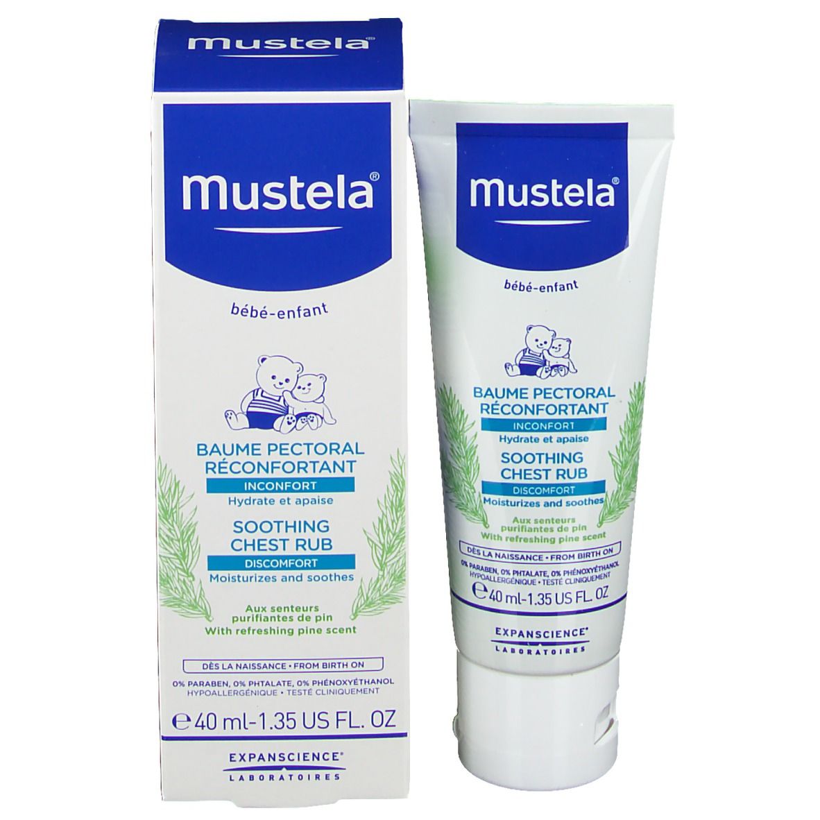 Mustela BB Baume pectoral réconfortant 40 ml à petit prix