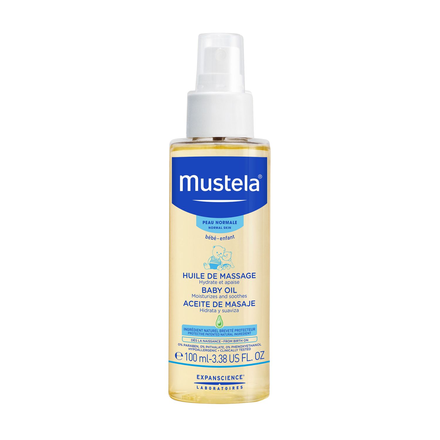 MUSTELA Huile de Massage Bébé à l'huile d'avocat 100ml - MaPara Tunisie