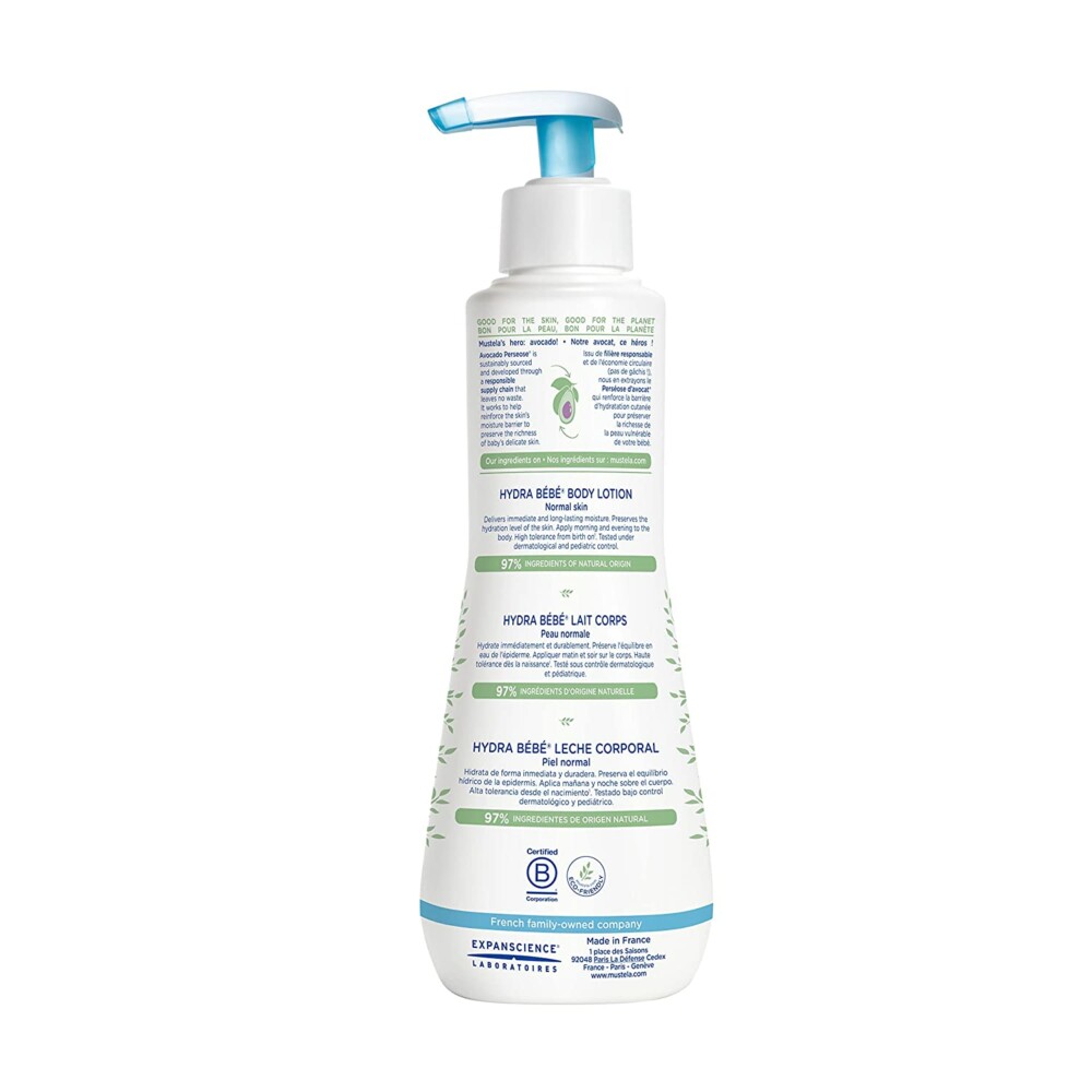 Mustela hydra bebe lait corps peaux normales