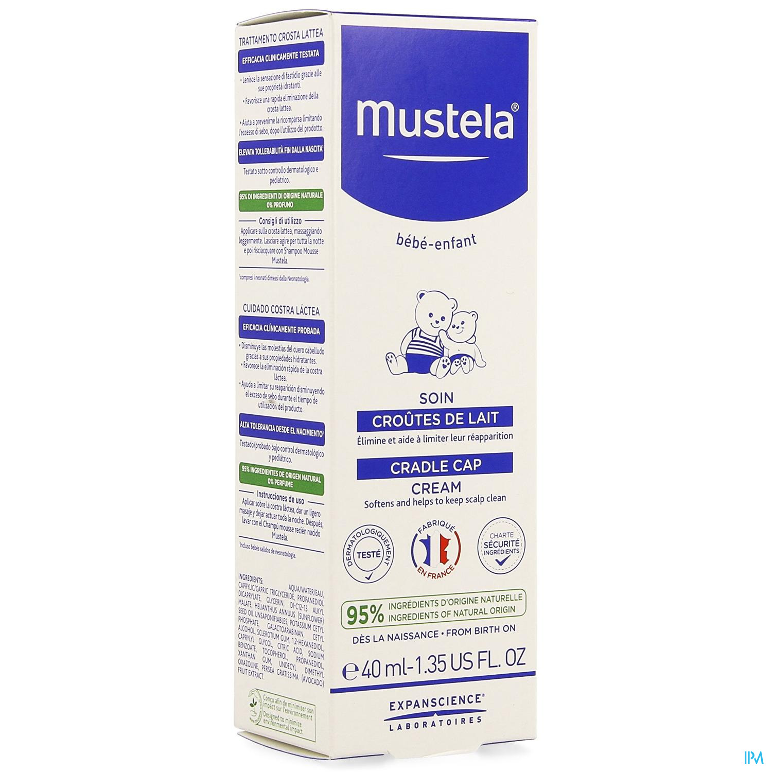 MUSTELA Soin Croutes de Lait 40ml - MaPara Tunisie