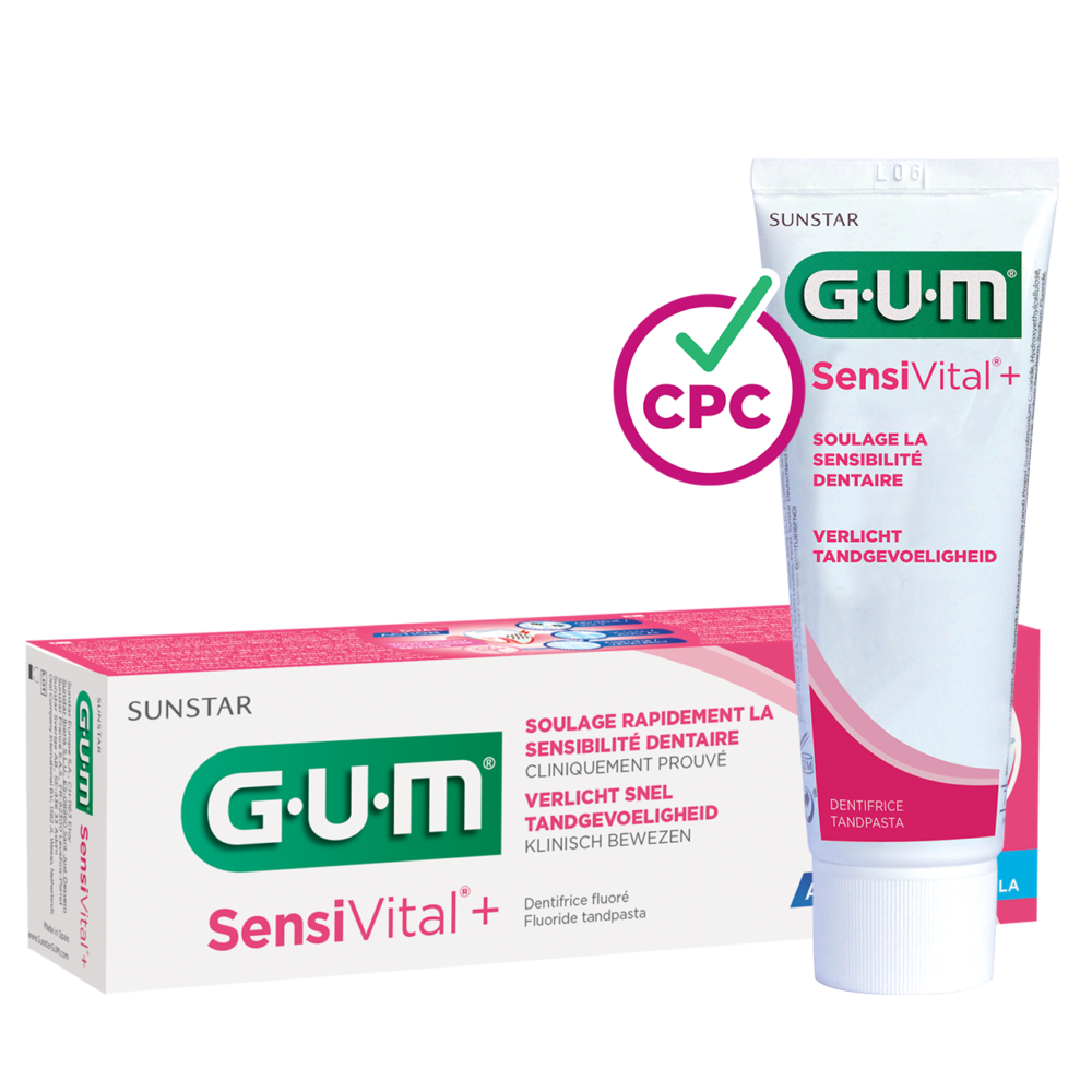 Gum sensivital+ dentifrice fluoré 75ml