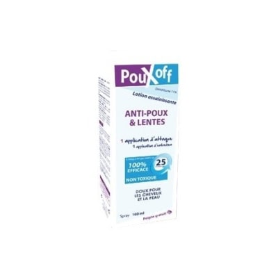 Vente de POUXOFF SPRAY ENVIRONNEMENT ANTI POUX & LENTES parapharmacie en  ligne Tunisie