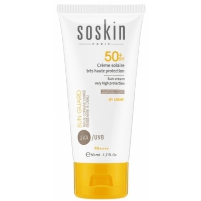 SOSKIN 01 Creme Solaire Teintee Light SPF50+ 50 Ml