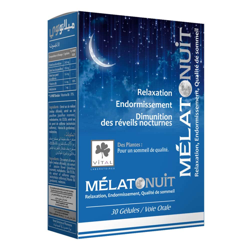 Vital melatonuit 30 gélules