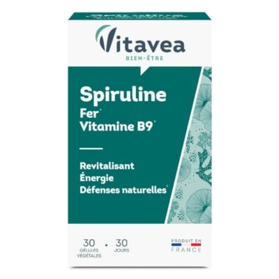 Vitavea Spiruline Fer 30 Gélules