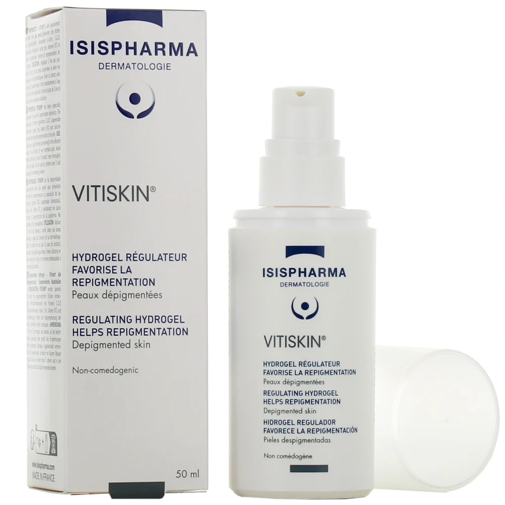 Isispharma vitiskin hydrogel régulateur peau dépigmentée 50ml