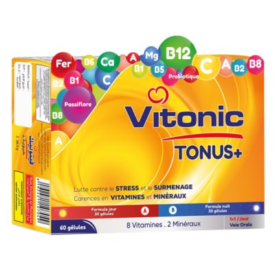 VITONIC Tonus+ Jour et Nuit 60 Gelules