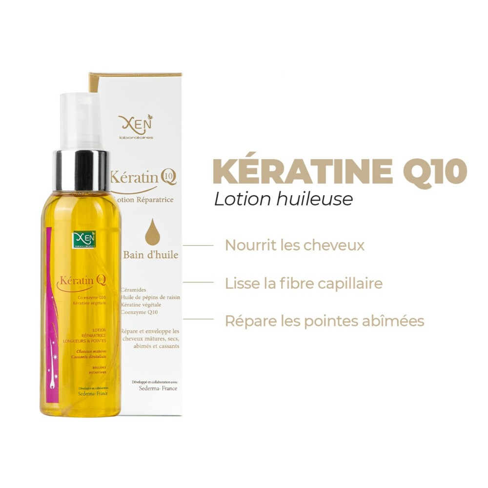 Xen kératin q10 lotion huileuse + 40ml gratuit