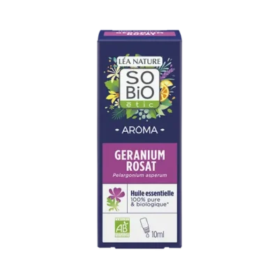 SO'BIO Huile Essentielle Géranium Beauté Et Bien-être 10 ml