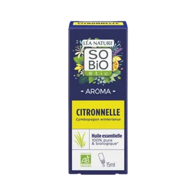 SO'BIO Huile essentielle Citronnelle Bio 15ml