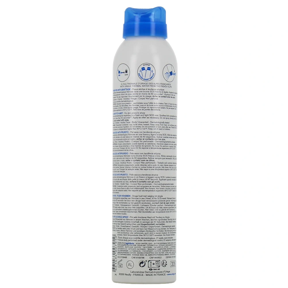 Uriage xemose brume sos anti-grattage 200ml