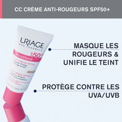 Uriage roseliane cc cream teinte claire spf50 40ml