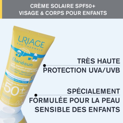 Uriage bariesun lait enfant très haute protection spf50+ 100ml