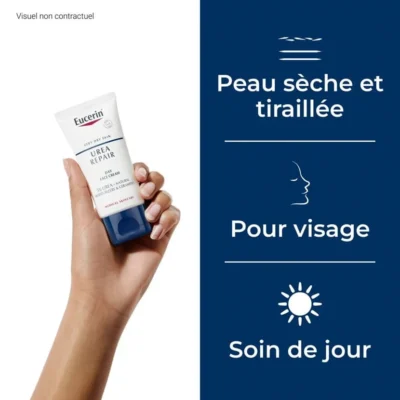 Eucerin urea repair crème visage peau sèche 50