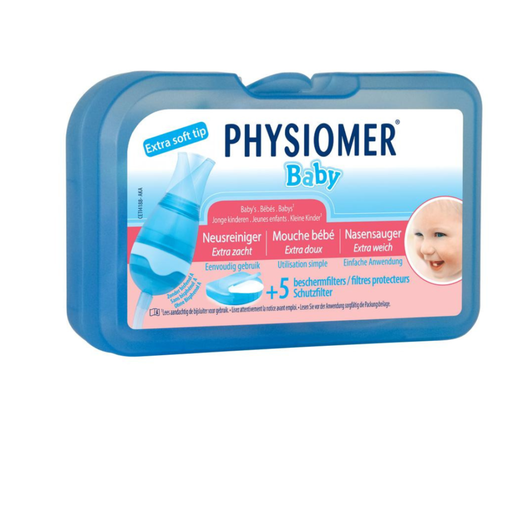 PHYSIOMER Mouche Bébé Avec Embout et 5 Filtres Jetables