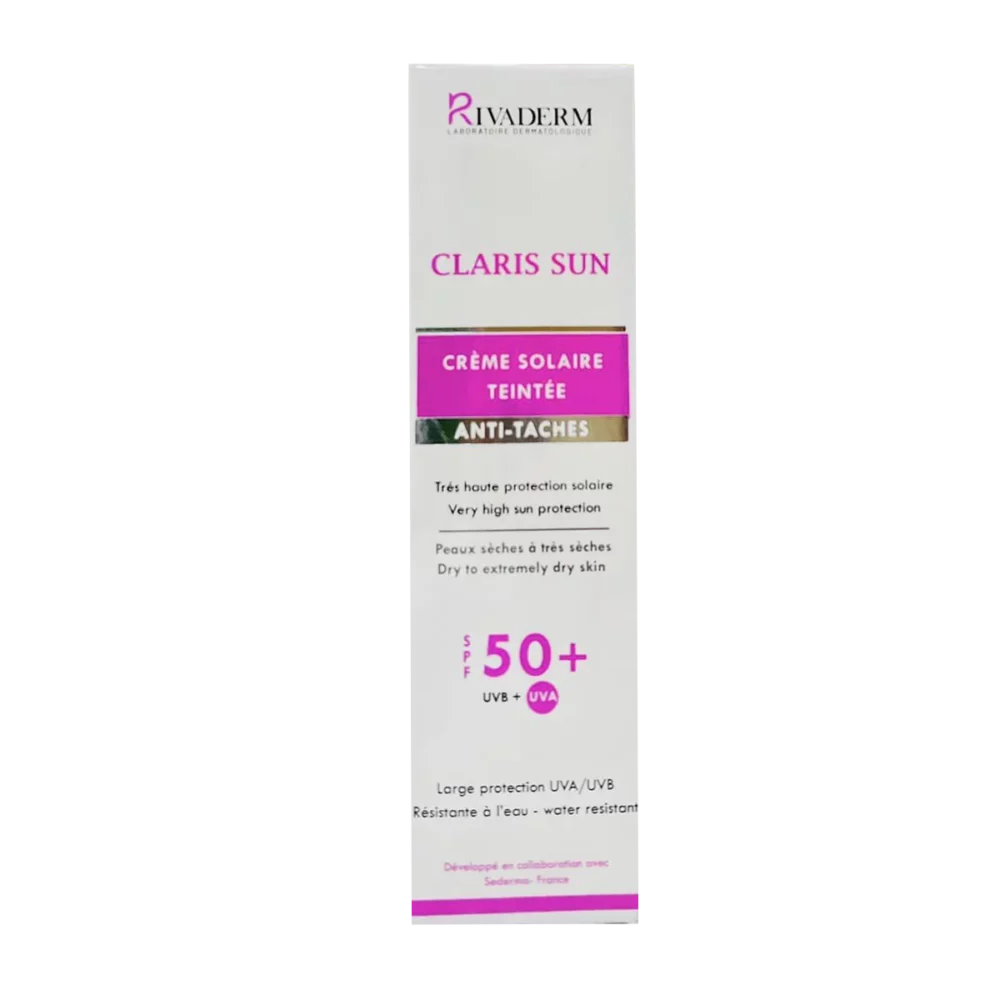Rivaderm riva sun ecran fluide teinté spf50+ 50ml