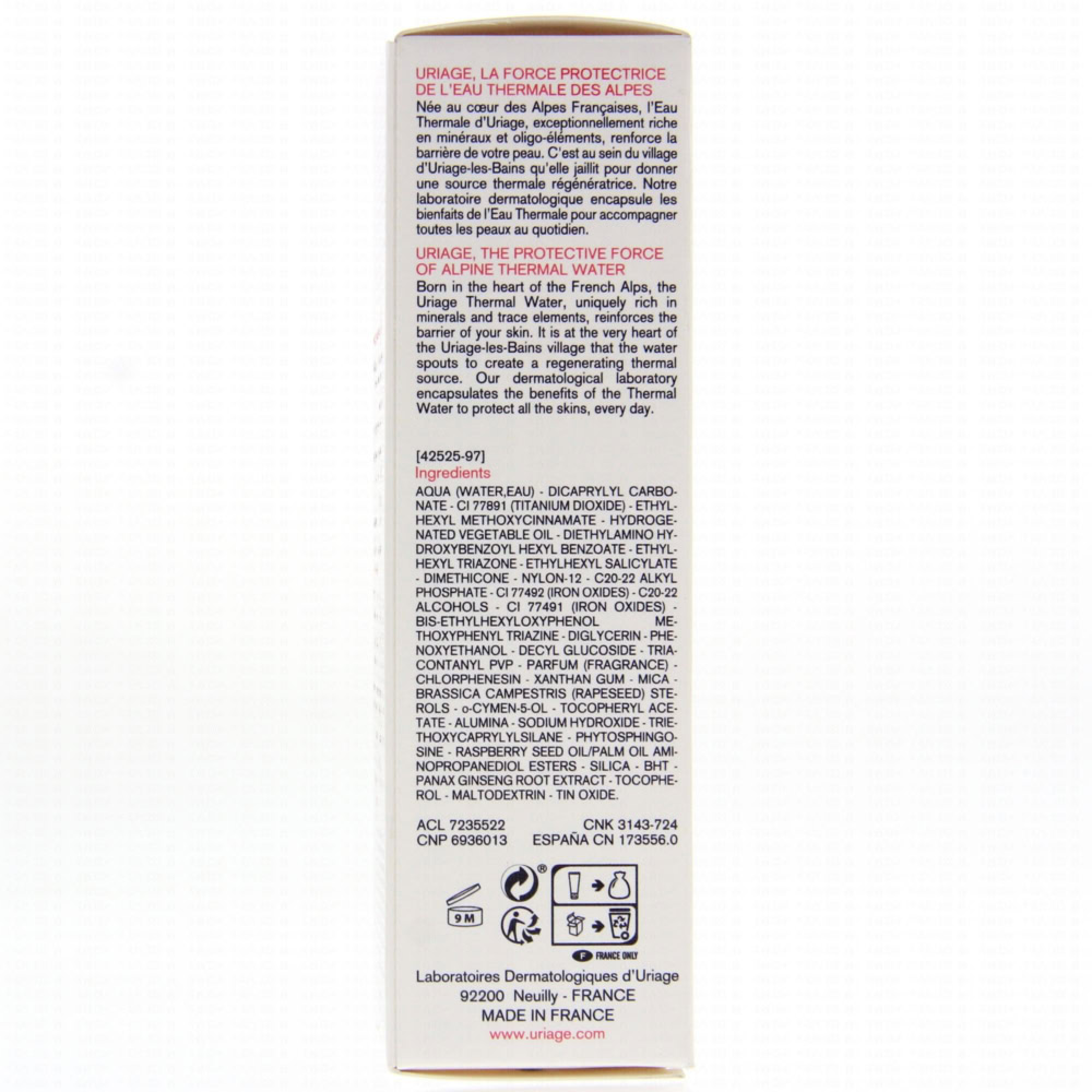 Uriage roseliane cc cream teinte claire spf50 40ml