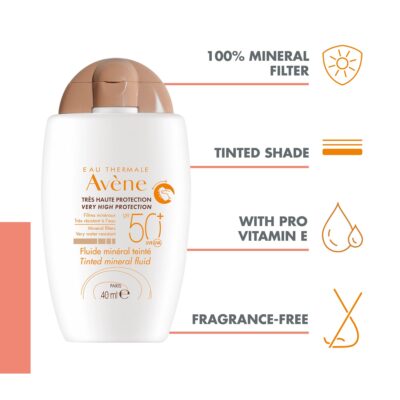 Avene fluide mineral teinte spf50+ 40ml Avene fluide mineral teinte spf50+ 40ml
