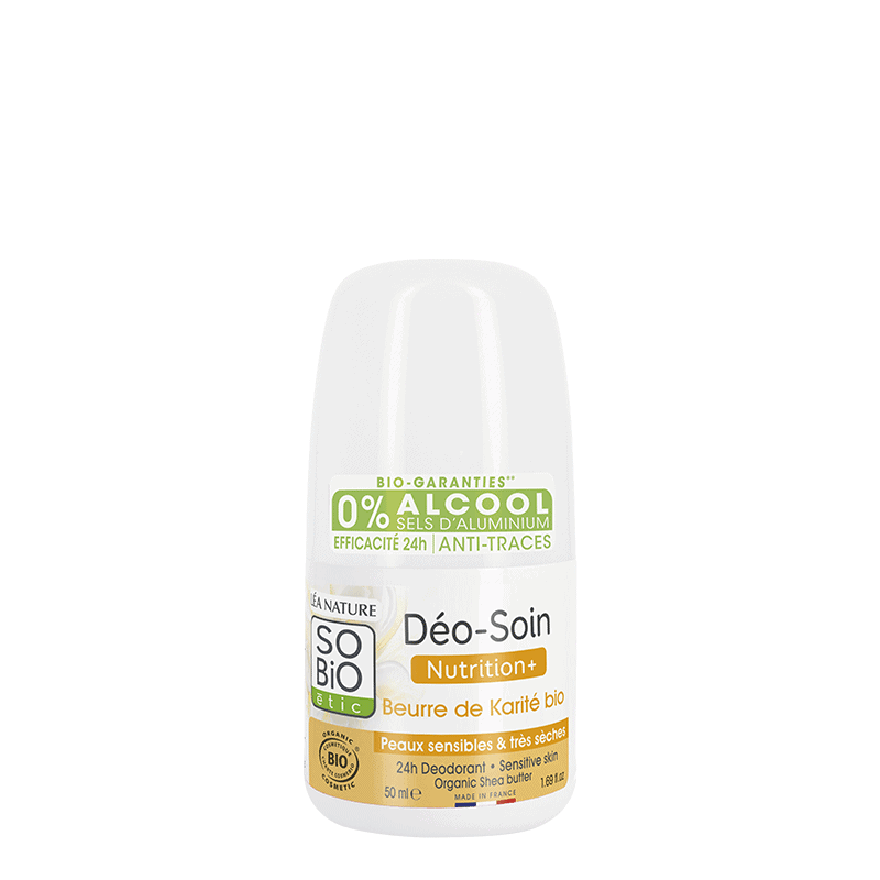 So'bio déodorant nutrition karité peaux sèches 50ml