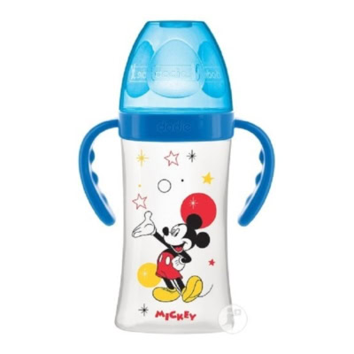 DODIE Biberon Anti-colique Bleu Avec Anses +6mois Disney Mickey