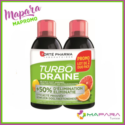FORTE PHARMA Duo Pack Turbodraine Agrumes 2 x 500ml