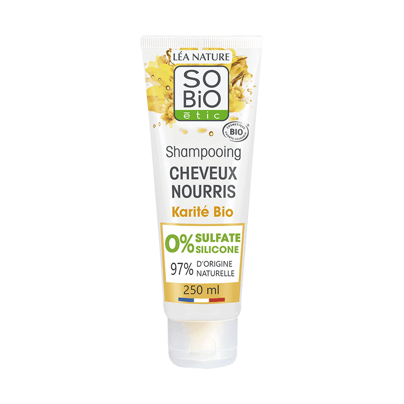 So'Bio Cheveux Nourris Shampoing Karité & Cire de Jojoba Bio 250ml