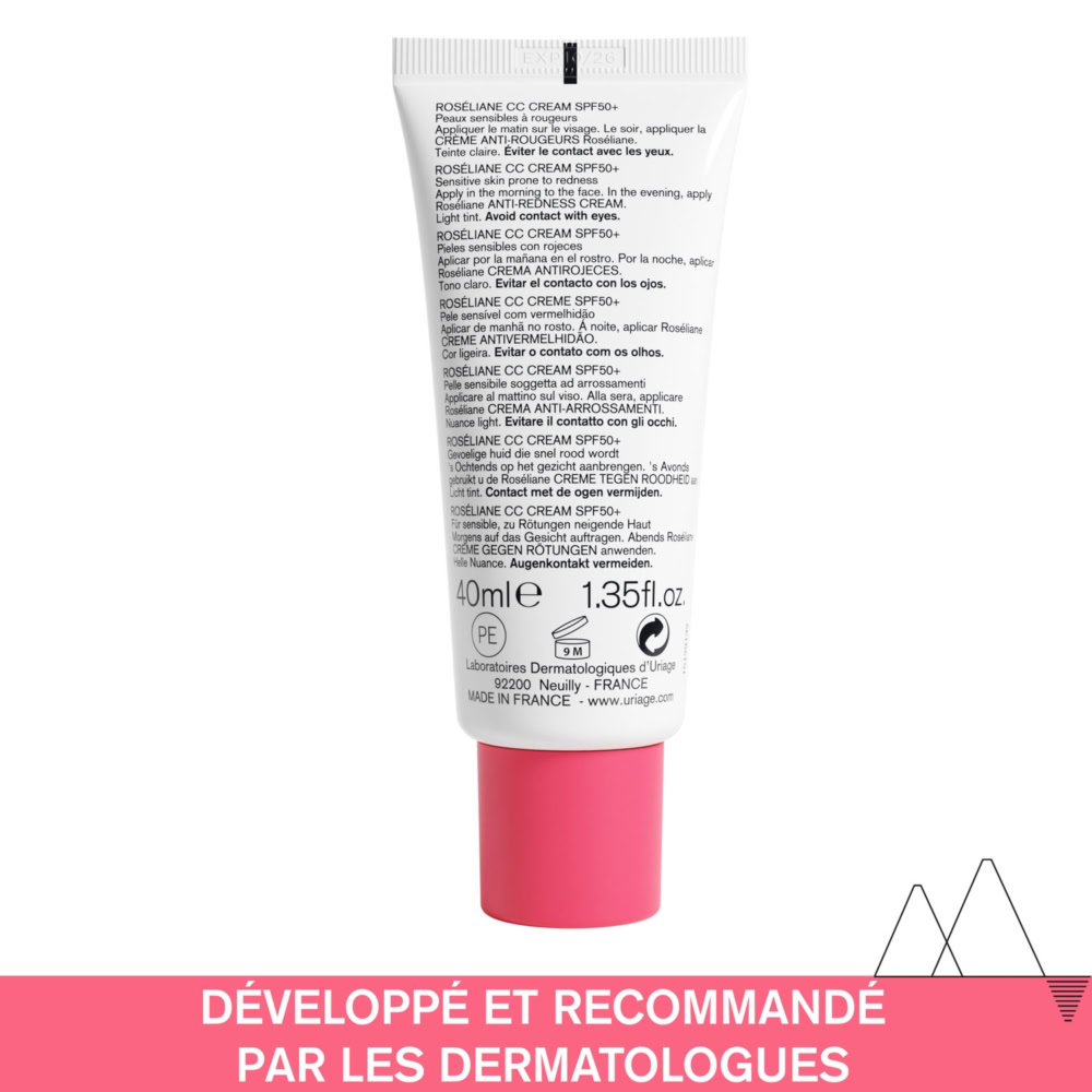 Uriage roseliane cc cream teinte claire spf50 40ml