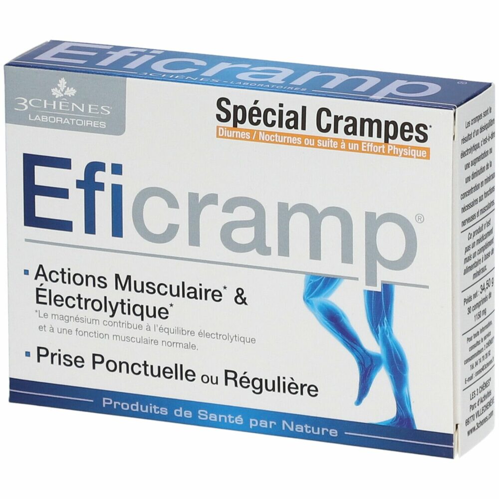 3 chênes eficramp 30 comprimés