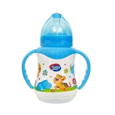 BIBERON LARGE AVEC DOUBLE ANSE BABY PUR