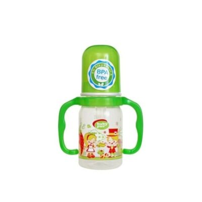 Biberon tasse avec double anse baby pur 125ml vert babu pur