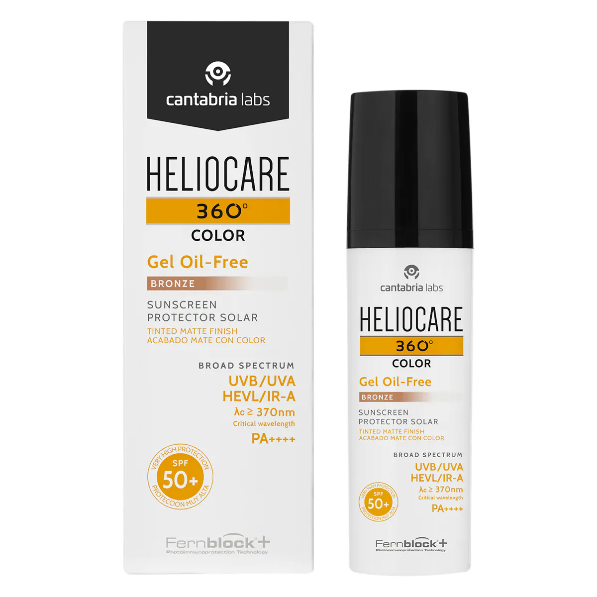 Heliocare 360° gel oil free spf50+ bronze 50ml Heliocare 360° gel oil free spf50+ bronze 50ml