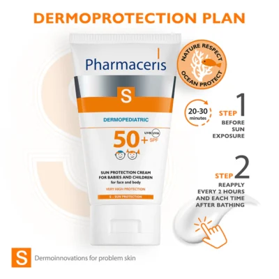 Pharmaceris s dermopediatric protection solaire enfant spf50+ 125ml