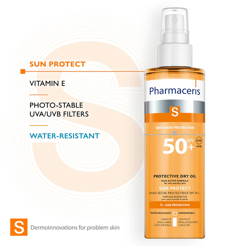 Pharmaceris s huile seche spf 50+ corps et cheveux 200ml