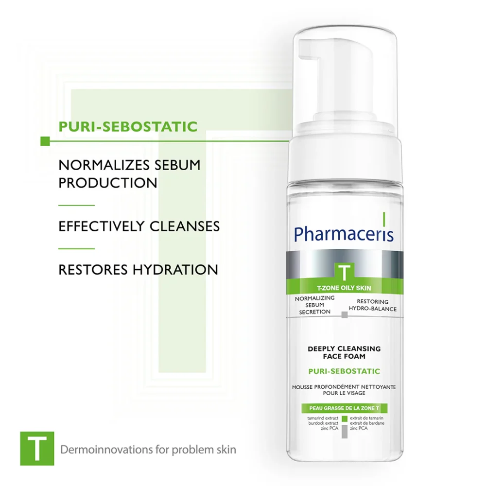 Pharmaceris t puri-sebostatic mousse nettoyante 150ml
