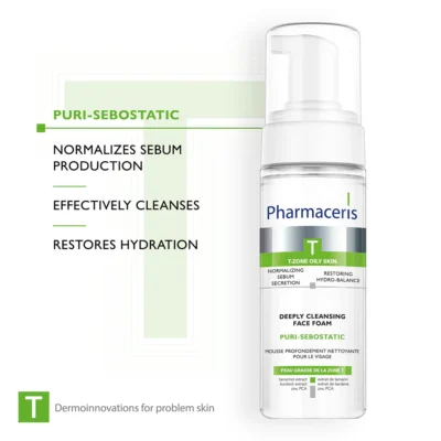 Pharmaceris t puri-sebostatic mousse nettoyante 150ml