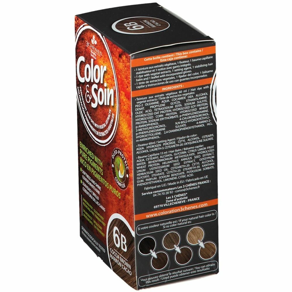 3chênes color & soin coloration marron cacao 6b